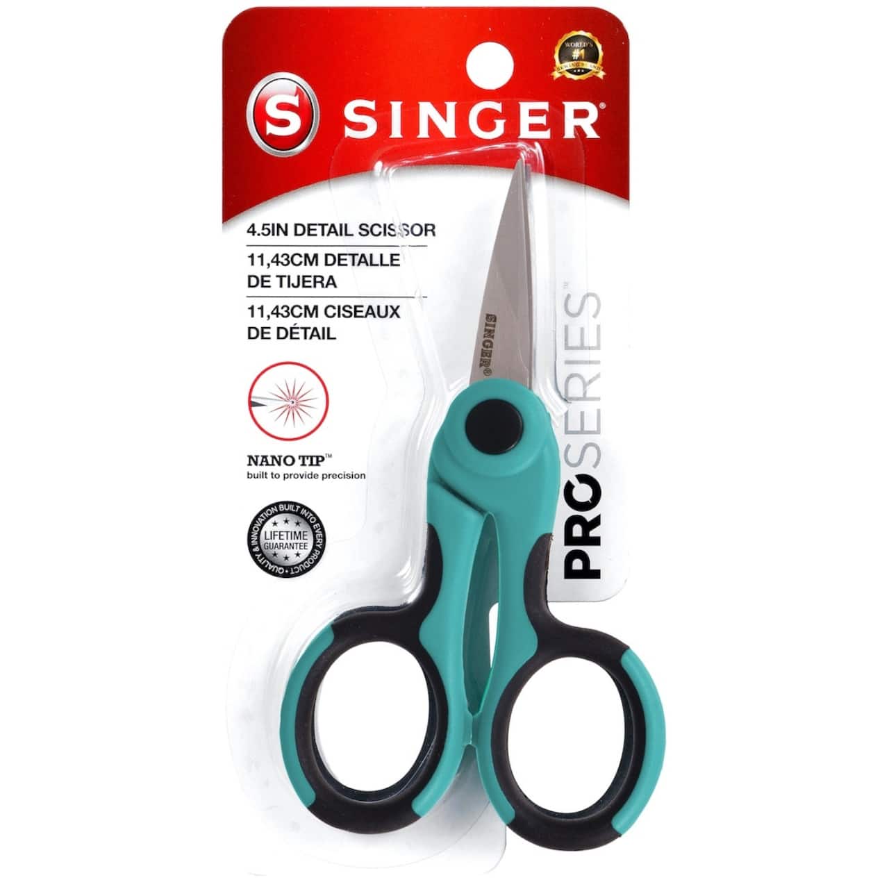 SINGER® 4.5 With NANO Tip Comfort Grip ProSeries Detail Scissors